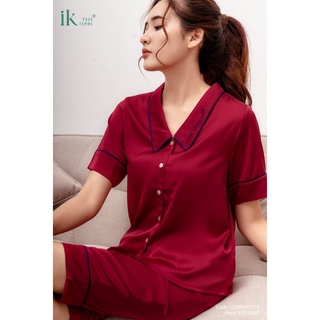 Bộ cộc tay quần ngố lụa IK 0374
