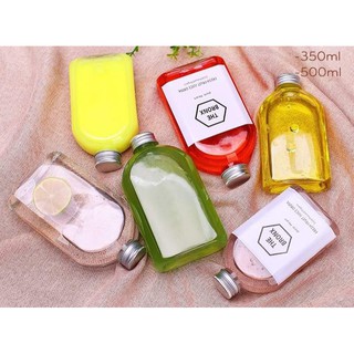 Combo 5 chai thủy tinh dẹp vai bầu 350ml
