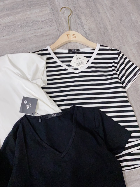 ÁO PHÔNG TRƠN CỔ TIM 3 MÀU NỮ | BigBuy360 - bigbuy360.vn