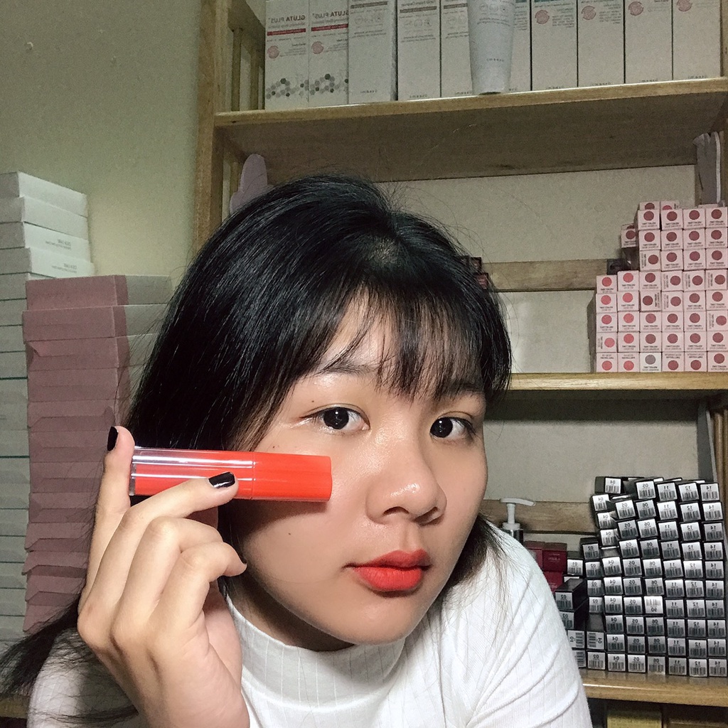 Son Kem Dưỡng Ẩm Mềm Mượt Mịn Nhẹ Môi Hàn Quốc - Son Lì Lâu Trôi Chính Hãng Sweet Glam Velvet Tint , Màu Hồng Đất