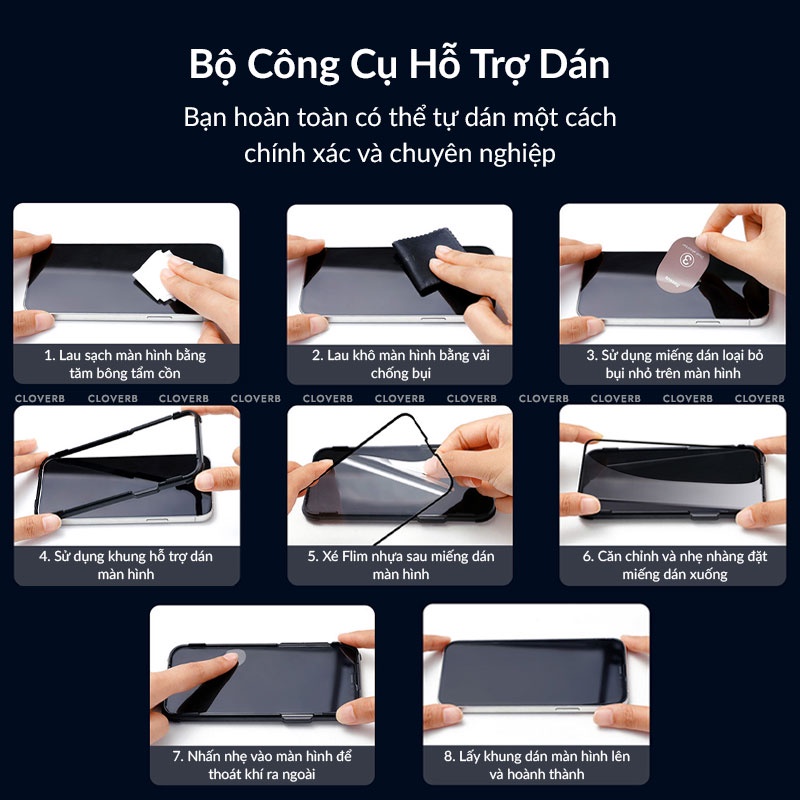 Baseus - Kính Cường Lực Trong Suốt Cho iP13 Series, Thiết Kế Full Màn Hình Tràn Viền, Chống Vỡ Cạnh Và Chống Trầy Xướt