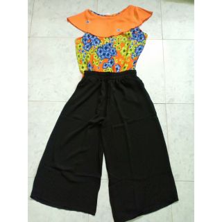 Đồ bộ ống rộng lửng voan xốp