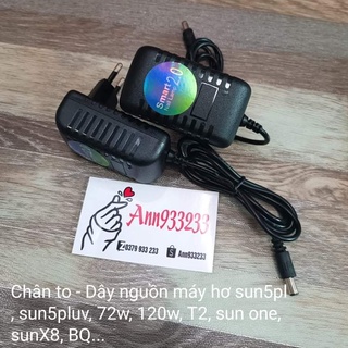 Dây sạc , Dây nguồn máy hơ sun5 plus, 72W, 120W,Sun X8, BQ,T2,Sun one....