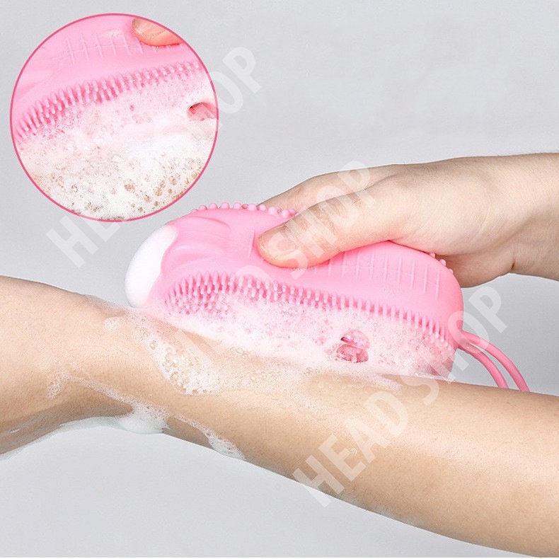 Bông tắm massage tạo bọt 2 mặt cọ sạch cơ thể mã BC1 Headshop