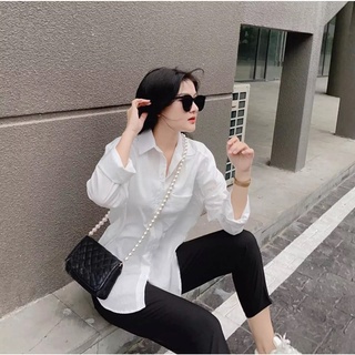 Áo Sơ Mi Tay Dài Form Rộng Basic