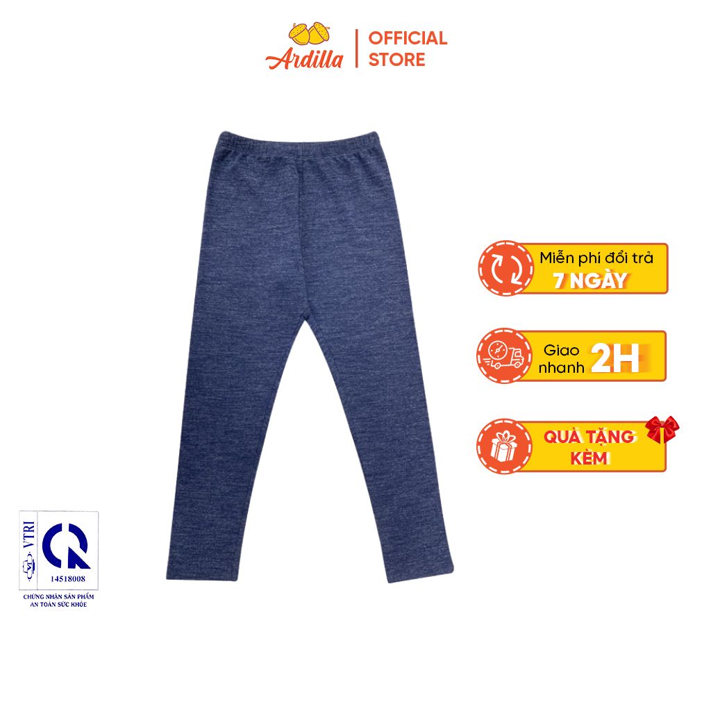 Quần Legging Cho Bé Gái 8-15 Tuổi ARDILLA Thiết Kế Basic, Chất Vải Dày Dặn Ôm Vừa Vặn, Co Giãn 4 Chiều Thoải Mái TA8400