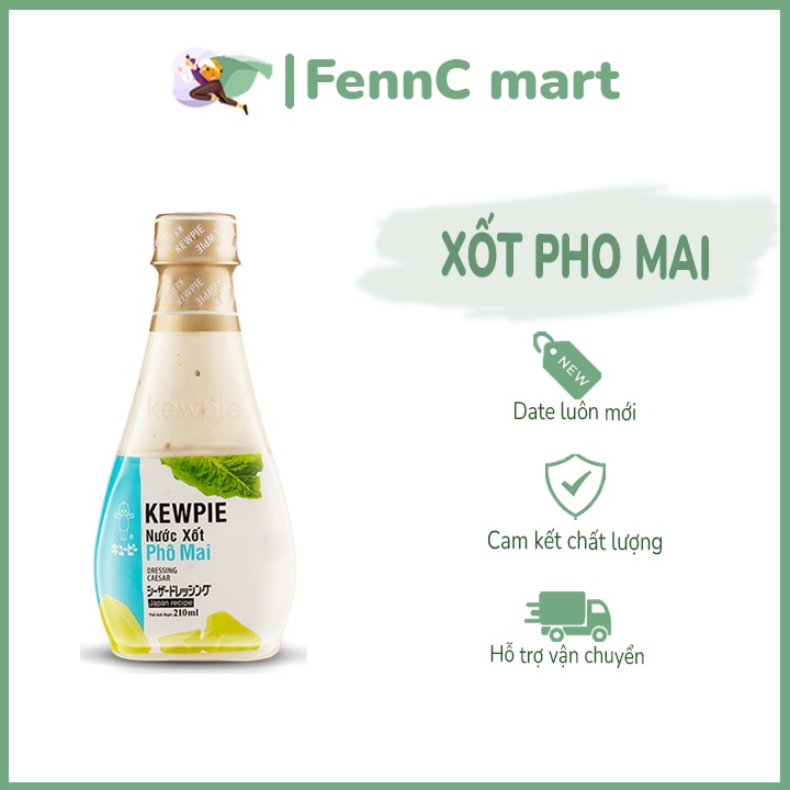 Nước Xốt Pho Mai sốt Phomai Kewpie 210ml 1000ml FENNC