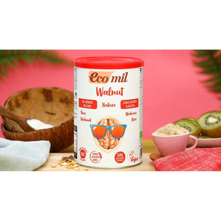 Sữa hạt óc chó hữu cơ Ecomil 400g