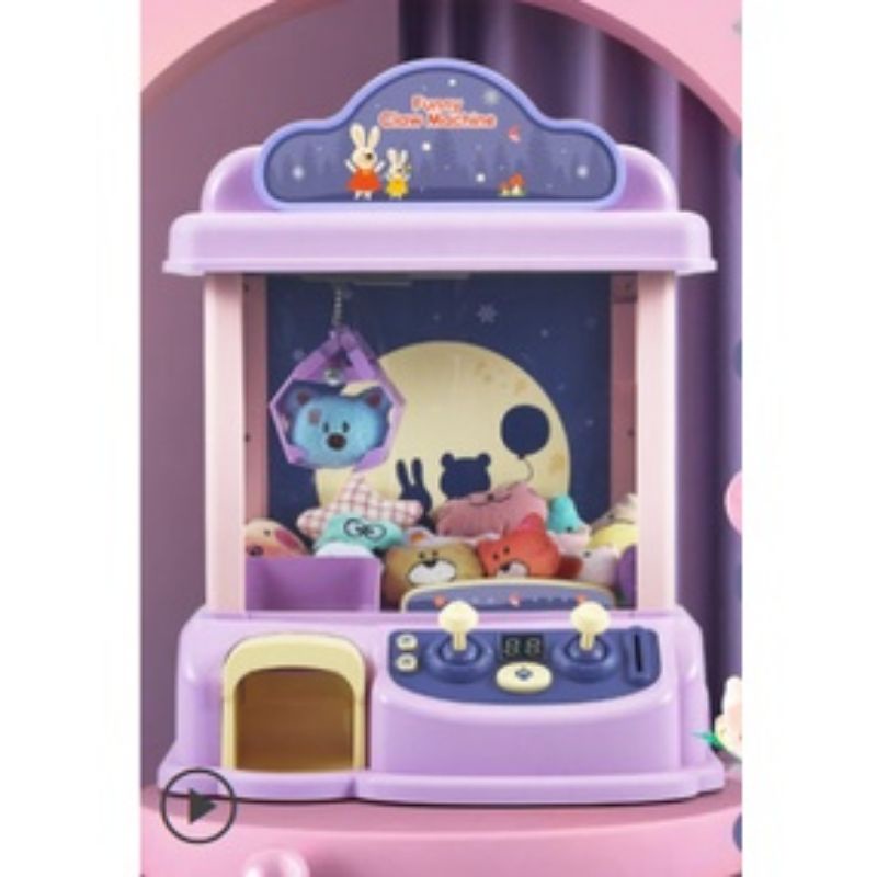 Gắp thú bông mini cho bé kích thước lớn kèm xu đếm thời gian