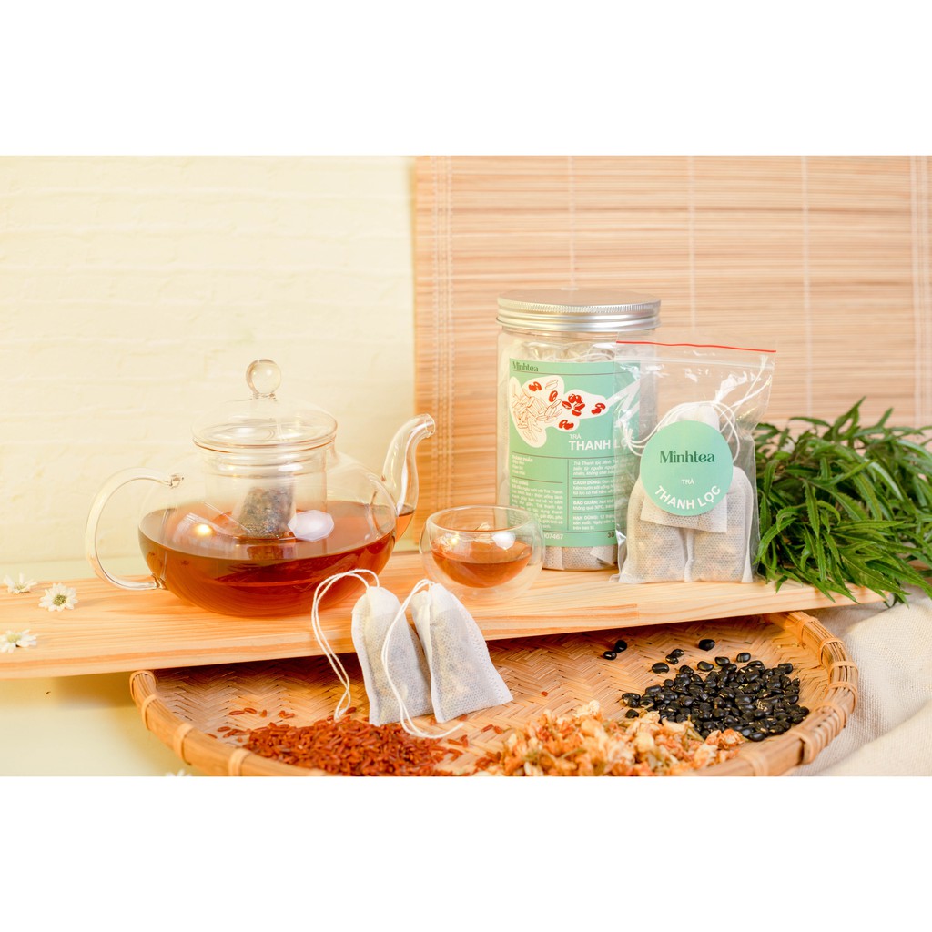 Trà Gạo Lứt Đỗ Đen Hoa Nhài Detox Thanh Lọc Minhtea detox giúp thon gọn sảng khoái ngủ ngon tốt cho sức khoẻ | BigBuy360 - bigbuy360.vn