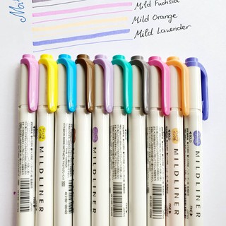 Bút dạ quang 2 đầu MILDLINER