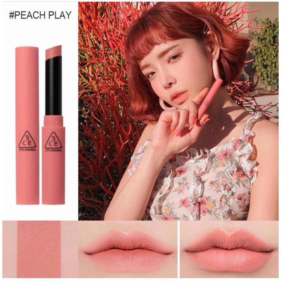 🍑3CE SLIM VELVET LIP COLOR 2019