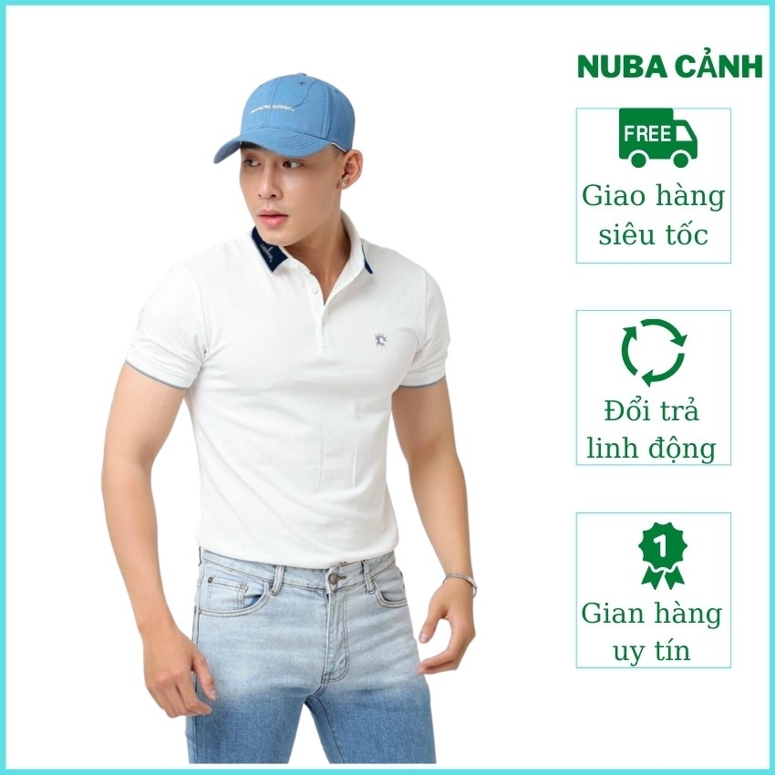 Áo thun nam nữ cổ bẻ cao cấp, ao phông chất vải polo, thấm hút mồ hôi 39 TAKA