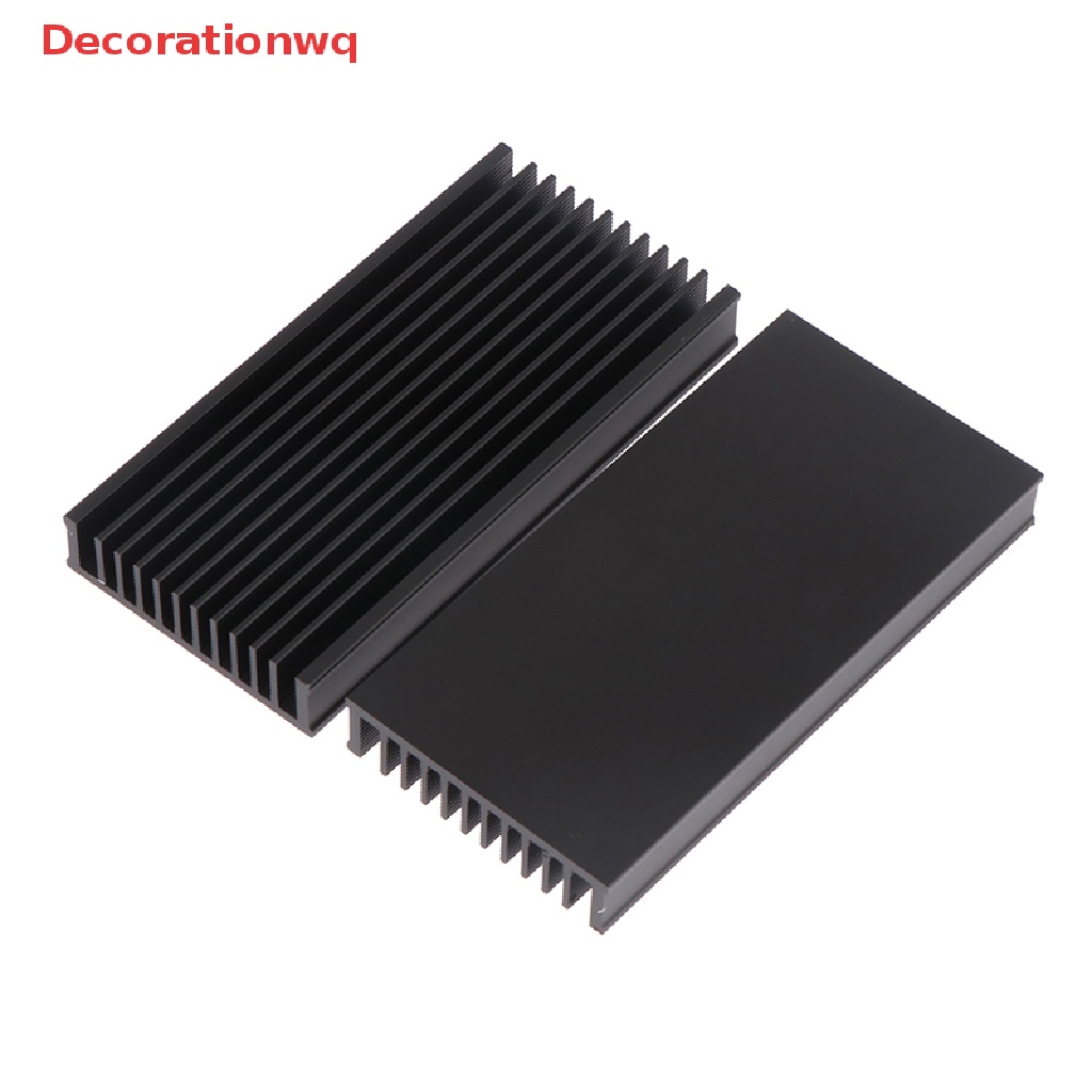 Decorationwq 1Pc Aluminum Heatsink Cooler 50*100*12.7mm LED IC Fan Power Amplifier Radiator new
