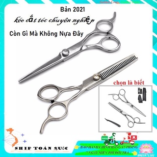 Kéo tỉa, cắt tóc cho thợ, gia đình khi cắt tóc với tông đơ km-27c