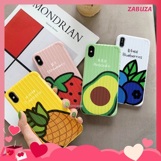 Ốp Lưng Iphone ❤️FREESHIP❤️ Giảm 5k khi Nhập Mã [ZABU5K] Ốp lưng Hoa quả - Chất Sọc Dày Đẹp