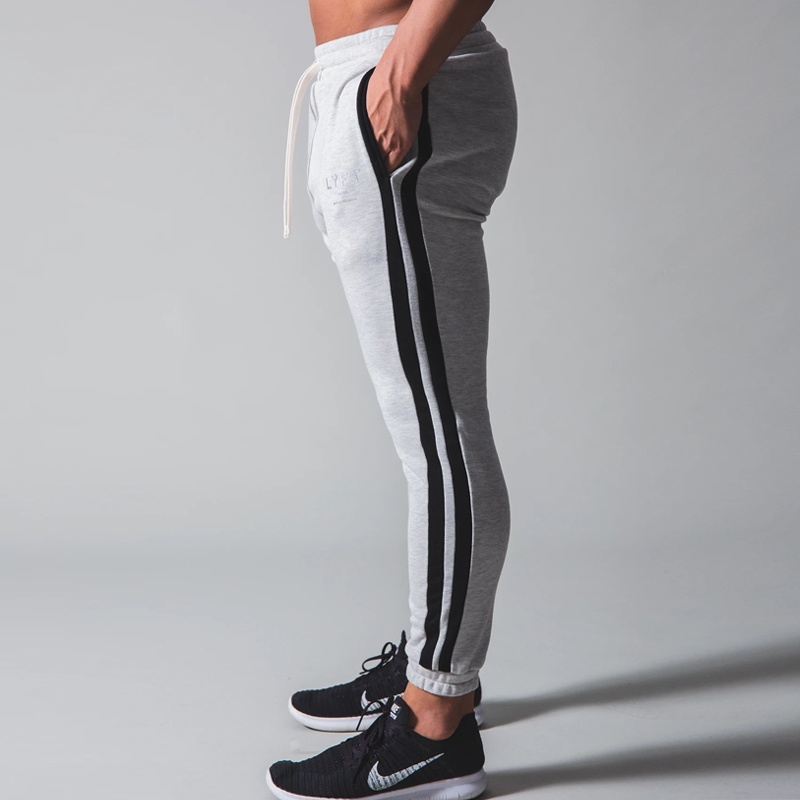 Quần Thể Thao Cotton Phối Sọc Cá Tính Dành Cho Nam / Size M-3XL