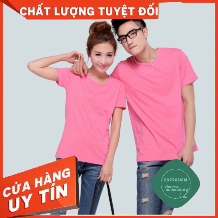 Áo thun trơn nam nữ phông unisex basic tee tay ngắn cổ tròn thun cotton 4 chiều mềm mịn  ATT | SG Áo thun giá sỉ