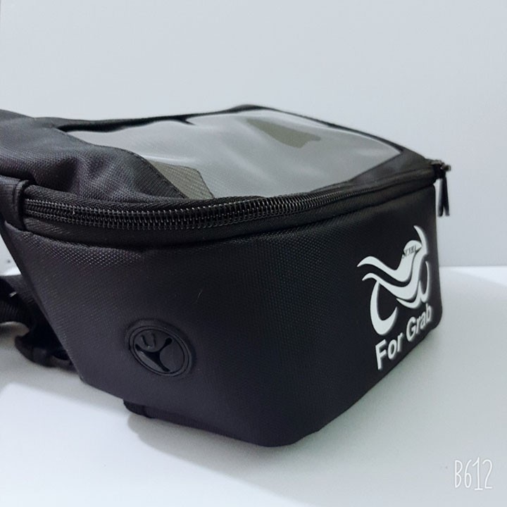 Túi treo đầu cho xe máy chống nước For-Grab, Túi bố chuyên dụng cho anh em tài xế xe công nghệ BH 1 đổi 1