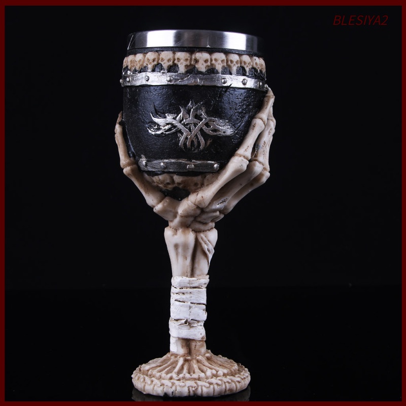 Cốc Uống Rượu Hình Đầu Lâu Bằng Thép Không Gỉ 18.5X7X7Cm