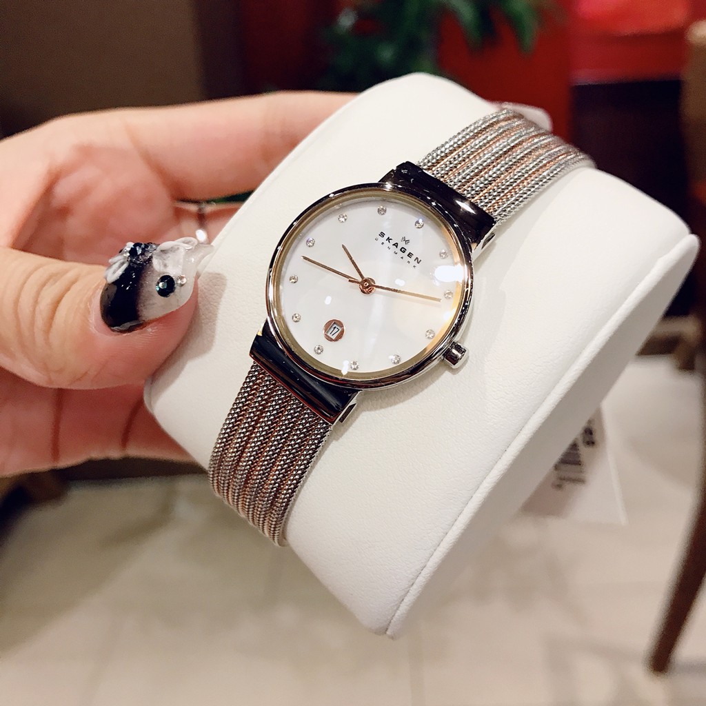 Đồng Hô Nữ Chính Hãng Skagen 355SSGS