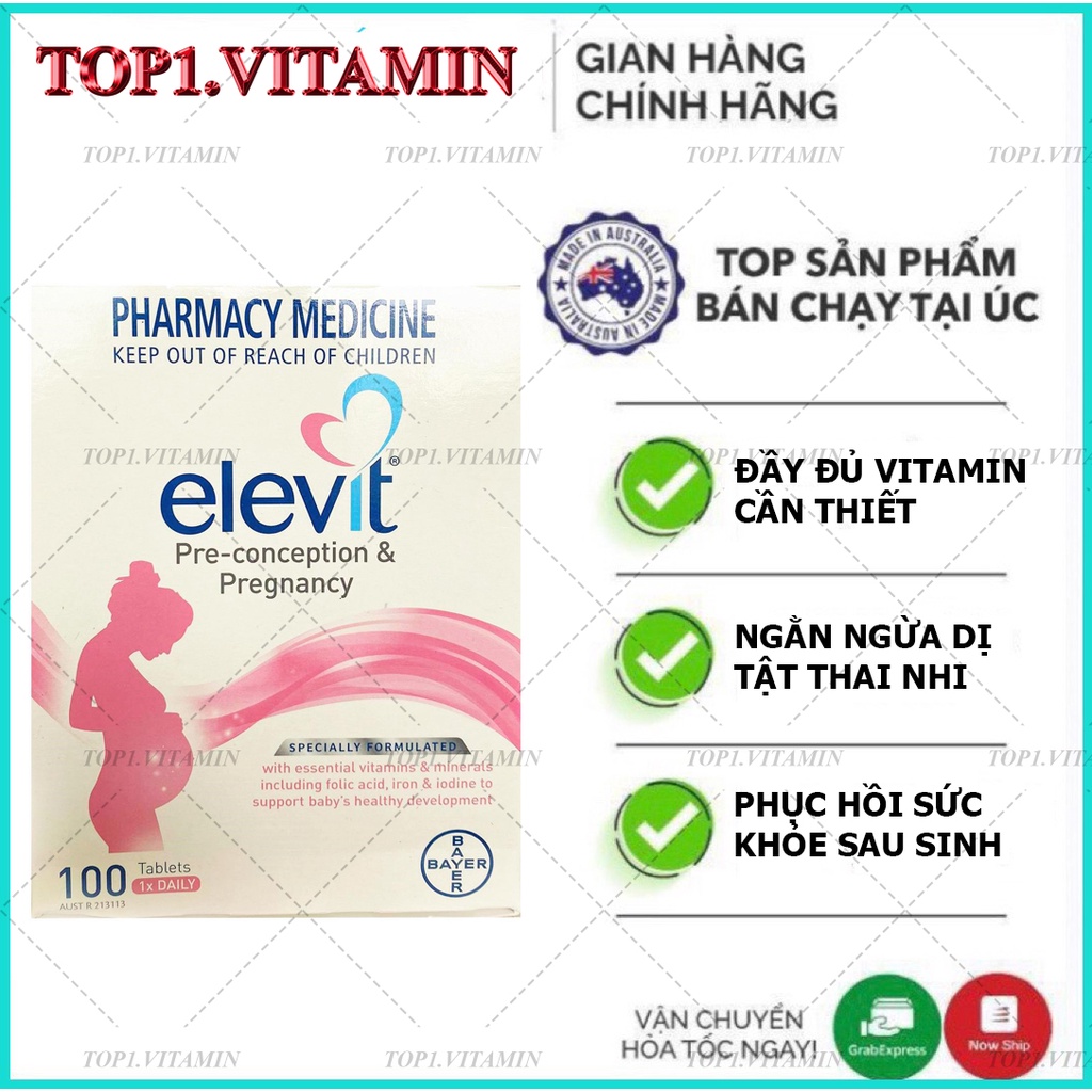 Elevit Pregnancy Multivitamin [Chính hãng]