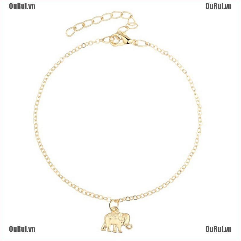 Vòng đeo chân hình con voi phong cách cổ điển thanh lịch dành cho nữ | BigBuy360 - bigbuy360.vn