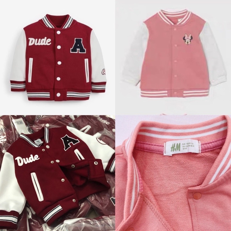 Áo khoác bomber hình mickey bé gái RIO chất nỉ dư xịn mềm ấm Ảnh thật Rio chụp hàng có sẵn kèm video