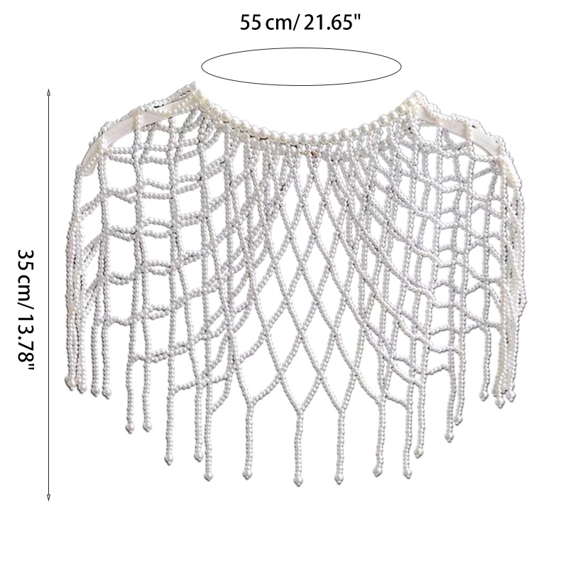 Áo Choàng Hán Phục Đính Ngọc Trai Sang Trọng Cho Cô Dâu