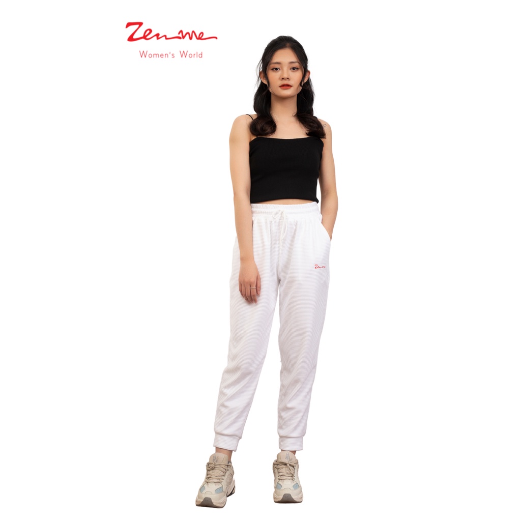 Quần jogger nữ Zen Me ống bo năng động vải hạt ngô dày dặn thu đông cạp chun ôm dáng