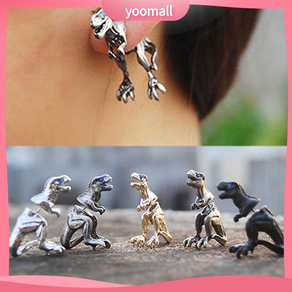 Bông tai hình khủng long T-rex thời trang cá tính