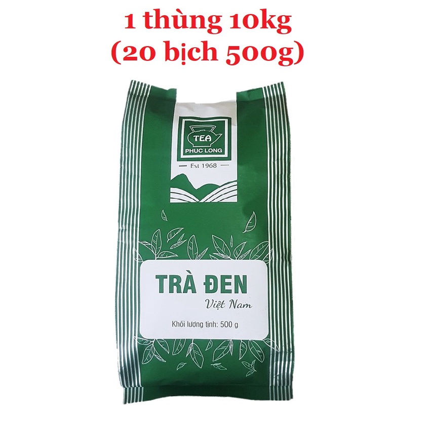 1 thùng (10kg) trà đen Phúc Long 500g (20 gói x 500g/gói)