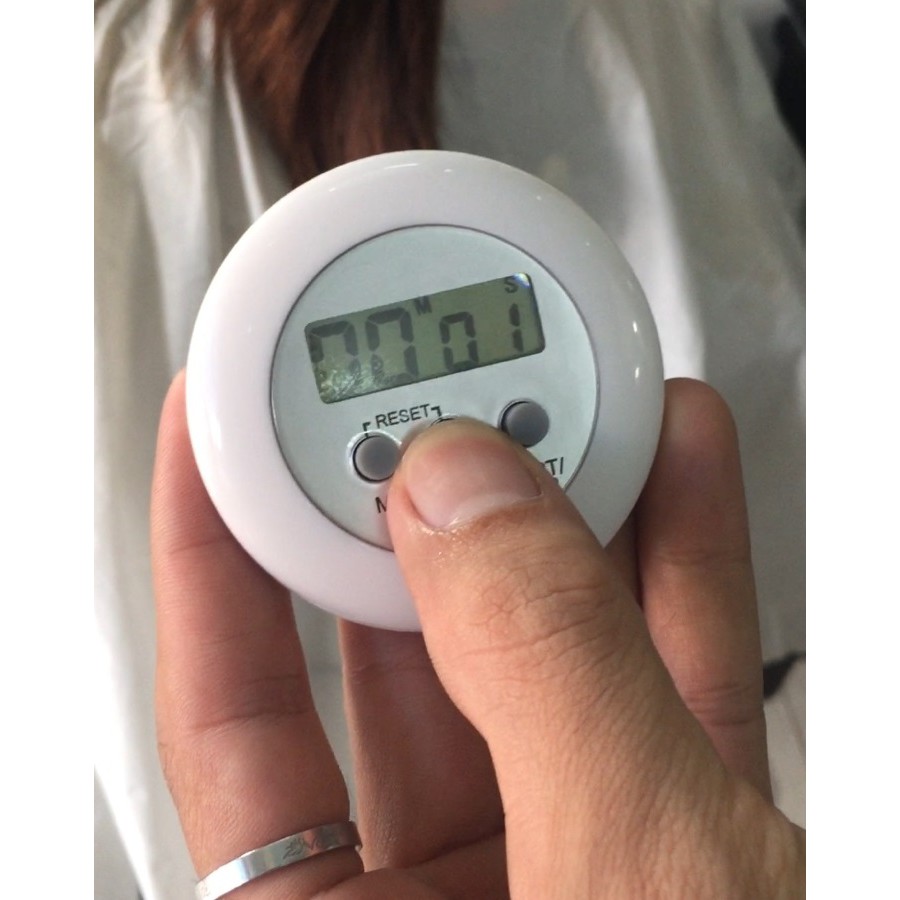 Combo 2 cái Đồng hồ hẹn giờ canh thuốc có kẹp ghim cho salon tóc