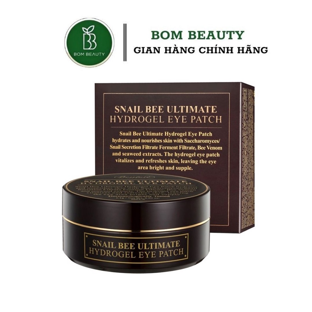 Mặt Nạ Miếng Dưỡng Mắt Phục Hồi Đôi Mắt Mệt Mỏi Benton Snail Bee Ultimate Hydrogel Eye Patch