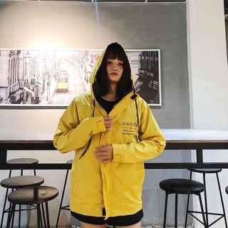 💕💕Áo Khoác Dù Vàng - Yellow Jacket Unisex ( + Hình Thật )