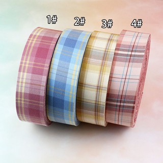 Ruy băng kẻ Hàn Quốc màu xinh xắn (1m)