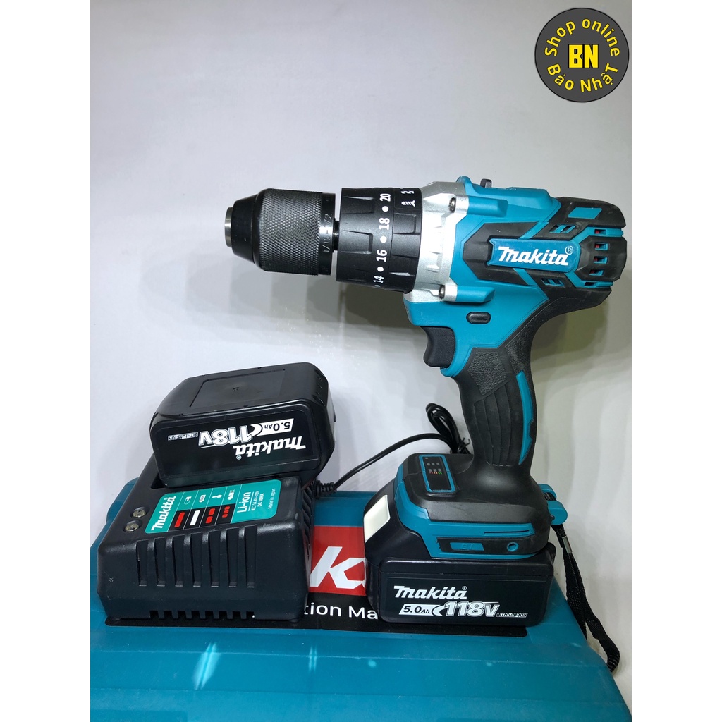 [LOẠI 1] Máy khoan pin Makita 3 chức năng 2 pin 118v - Đầu khoan 13mm - Bảo Nhật - BảoGroup