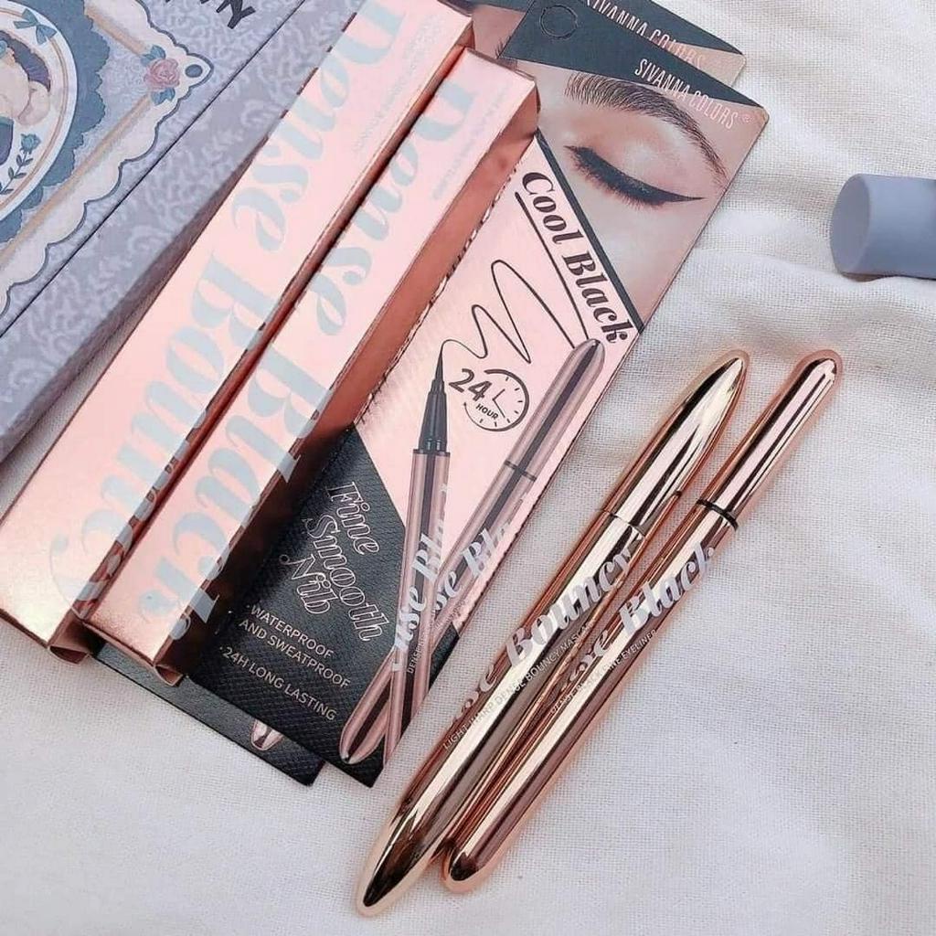 Kẻ Mắt Nước Siêu Mảnh Sivanna Dense Black Fine Eyeliner HF934 - Nội địa Thái
