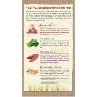 (1kg) THỨC ĂN HỮU CƠ NATURAL CORE CHO CHÓ THỊT VỊT (túi nguyên)