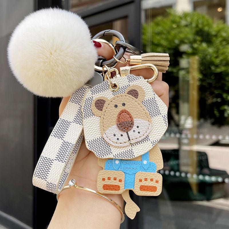 Móc Khóa Hình Sư Tử Hoa Cổ Điển Thời Trang Chất Lượng Cao Sáng Tạo Thích Hợp Làm Quà Sinh Nhật Cho Nam Và Nữ