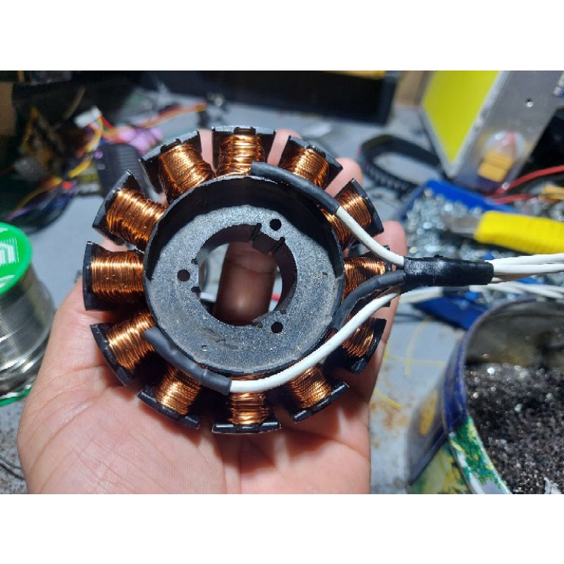 Combo motor + mạch ESC chế máy hút chân không dùng pin.