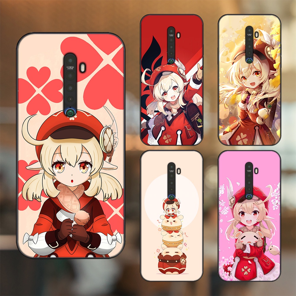 Ốp lưng Oppo Reno 2 viền đen in hình Klee Genshin Impact