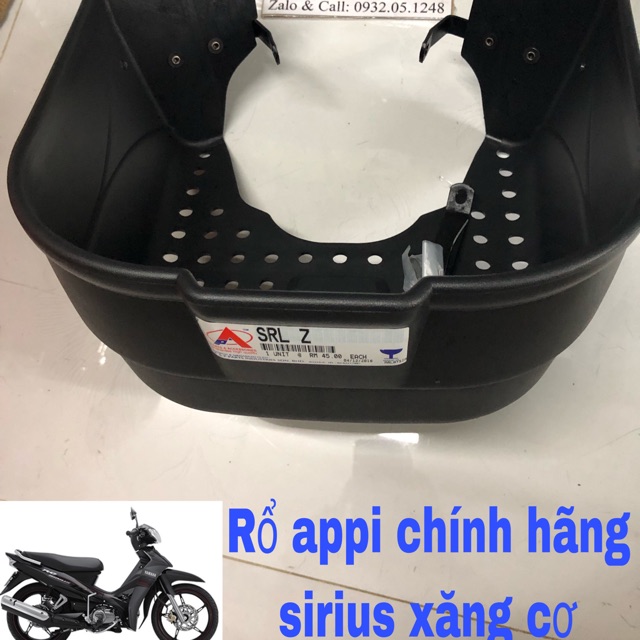 Rổ Appi Sirius chính hãng kèm pát ốc - Đồ Chơi Xe Máy