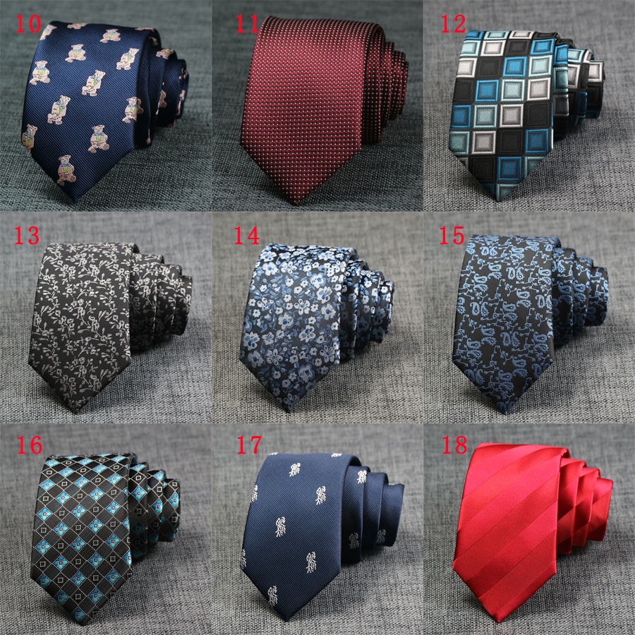 Cà Vạt 7CM Họa Tiết Sọc Thời Trang Dành Cho Nam