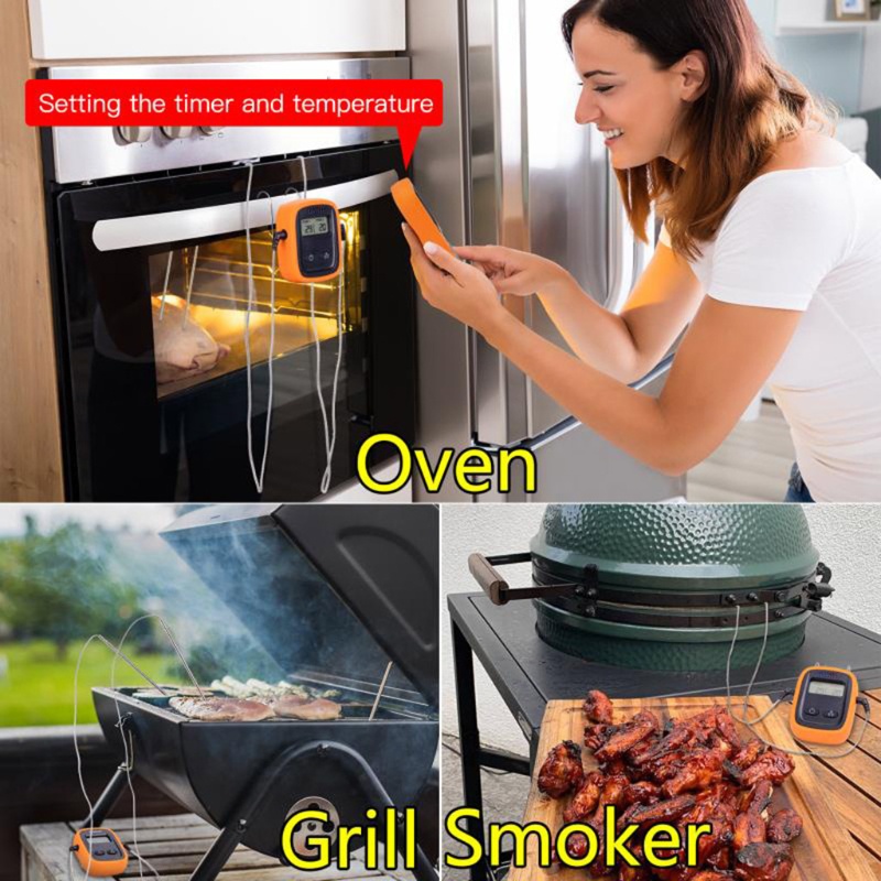 Nhiệt Kế Đo Nhiệt Độ Lò Nướng BBQ