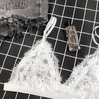 Daisy White Bralette - Áo lót nữ ren trắng hoa sexy thoải mái