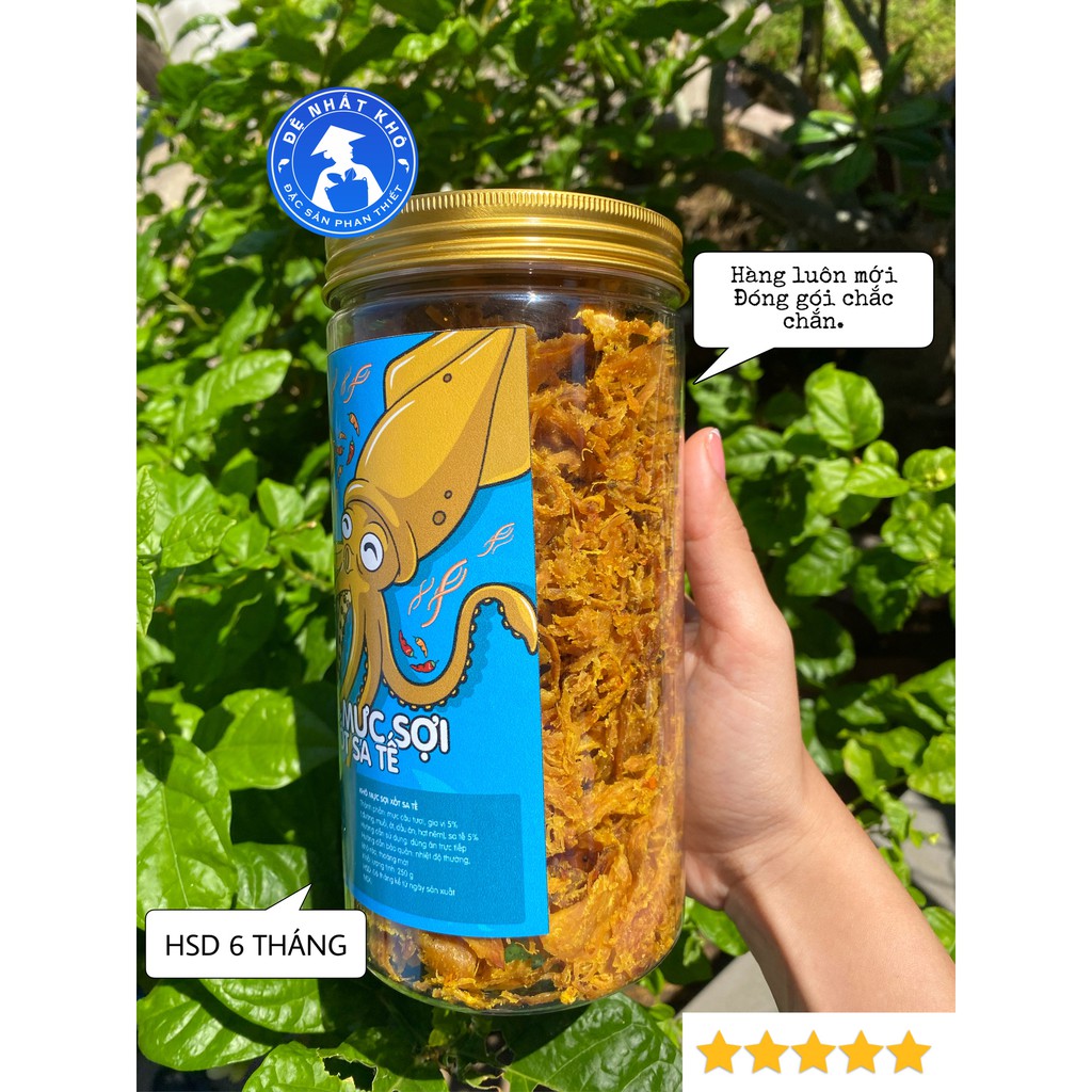 Mực Khô Xé Sợi 210g Đệ Nhất Khô Sấy Giòn Ít Cay, đồ ăn vặt ngon giá rẻ, Đặc Sản Phan Thiết | BigBuy360 - bigbuy360.vn