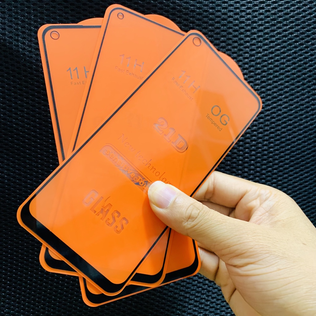 Kính cường lực 21D realme 8/ 8 pro/ Realme C17/ 7i/ 7 pro/ oppo A74 4G full màn hình cao cấp