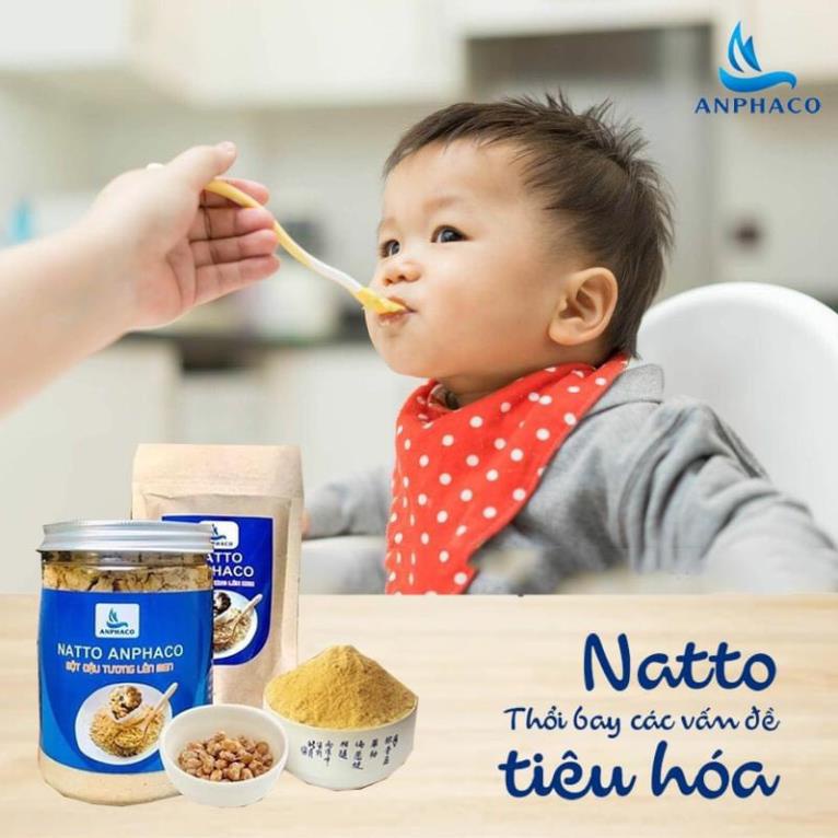Natto Anphaco, hộp viên Đậu tươmg lên men tía tô 220g, quatangsuutam.vn, NON GMO - Healthy food