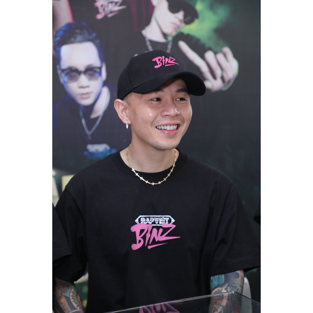 Mũ Lưỡi Trai Rap Việt Binz Đen, Unisex - Rap Việt Binz Cap - VieSHOP